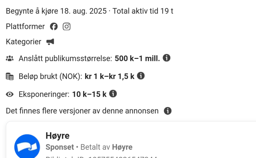 Politisk reklame hos Meta